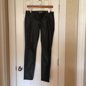 Sleek' Straight Leg Stretch Black Pants.